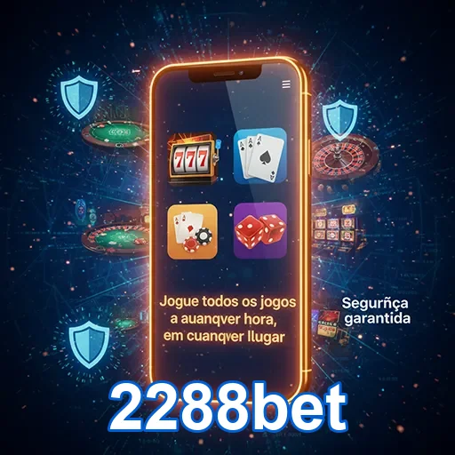 Tela do app 2288bet mostrando variedade de jogos para casino mobile