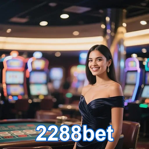 Imagem promocional do 2288bet com tema de cassino, destaque para casino online no site 2288bet.