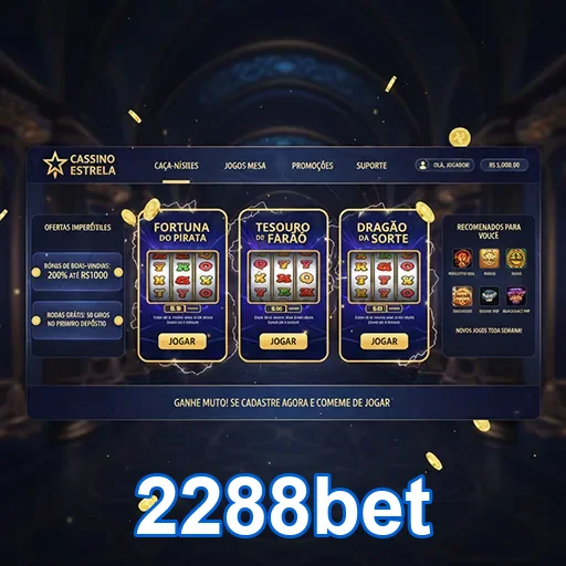 Tela com interface mobile-friendly de jogos de cassino online